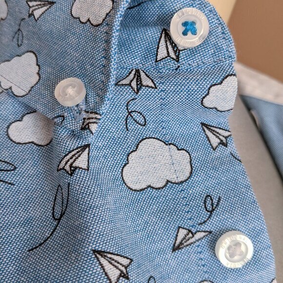ORIGINAL PENGUIN Cloud Print Oxford Shirt - Picture 7 of 8